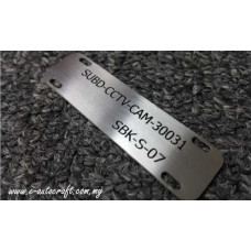 Label Tag Stainless Steel<br>2D Etching Polishing Hairline<br>LTSS/PH_06